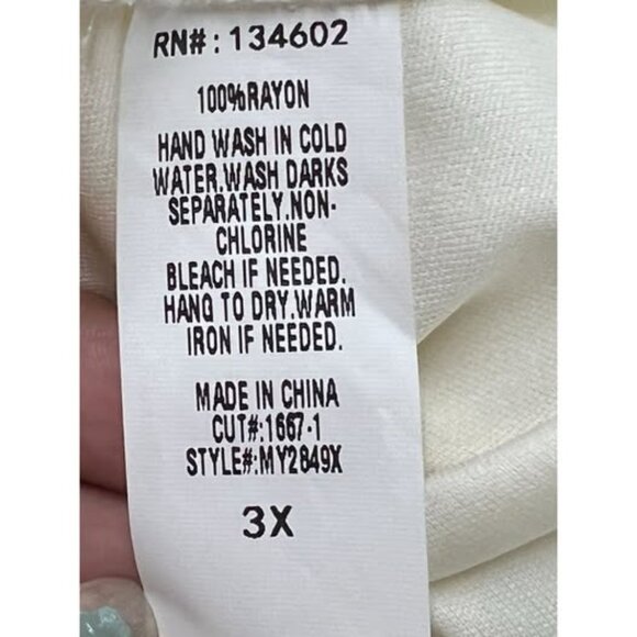 Size 3X Off White Creme Rue Juju Dress - Picture 10 of 10